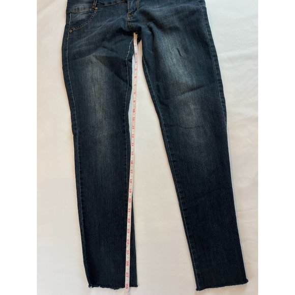 Salvage Womens Jeans High Waist Mid Rise Button Fly Ankle Skinny Blue SZ 13/14 - Picture 5 of 9